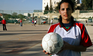 Women in the stadium